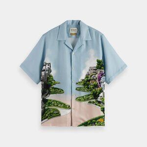 NWT Scotch & Soda Amsterdam Relaxed-Fit Tencel Shirt